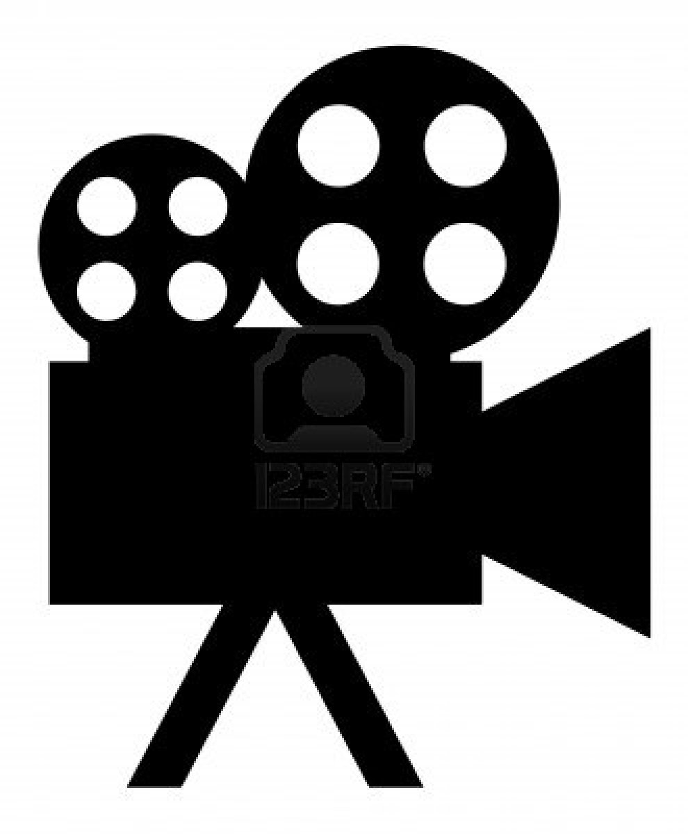 free black and white movie clipart - photo #29